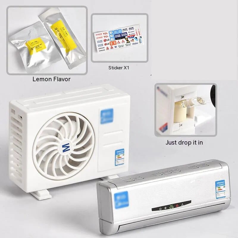 Solar-Powered Aroma Enhancer & Decorative Mini Air Conditioner