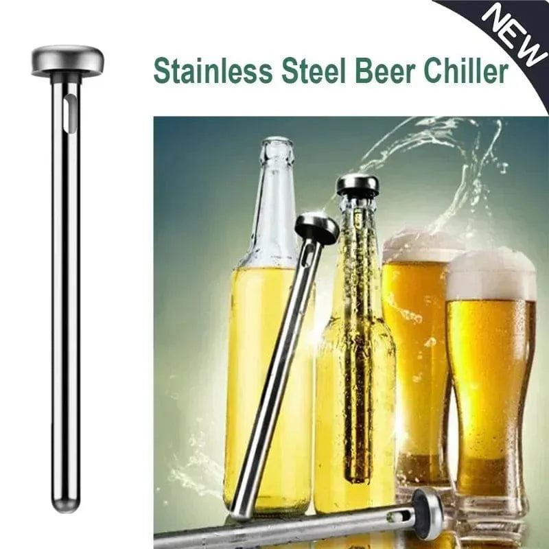 SearchFindOrder Silver Stainless Steel Beer Chiller Stick