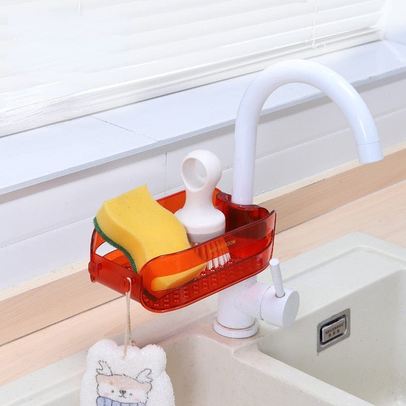 Sink Faucet Rack Organizer for Kitchen and Bathroom