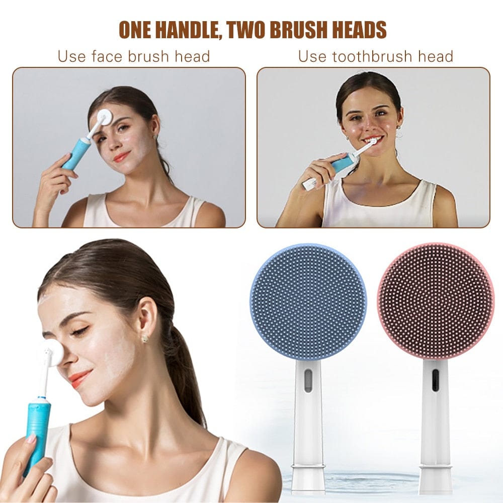 Skin Care Facial Cleansing Brush Head for Electric Toothbrush