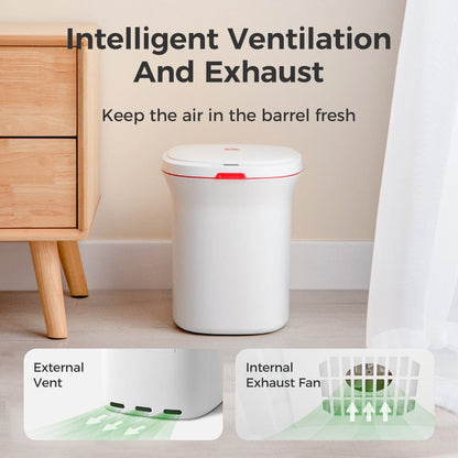 Touchless Motion Sensor Automatic Bagging Smart Trash Can