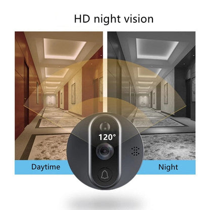 Smart Wi-Fi Intercom Doorbell and Door Peephole Digital Camera with a 4.3 Inch 1080p LCD HD Viewer