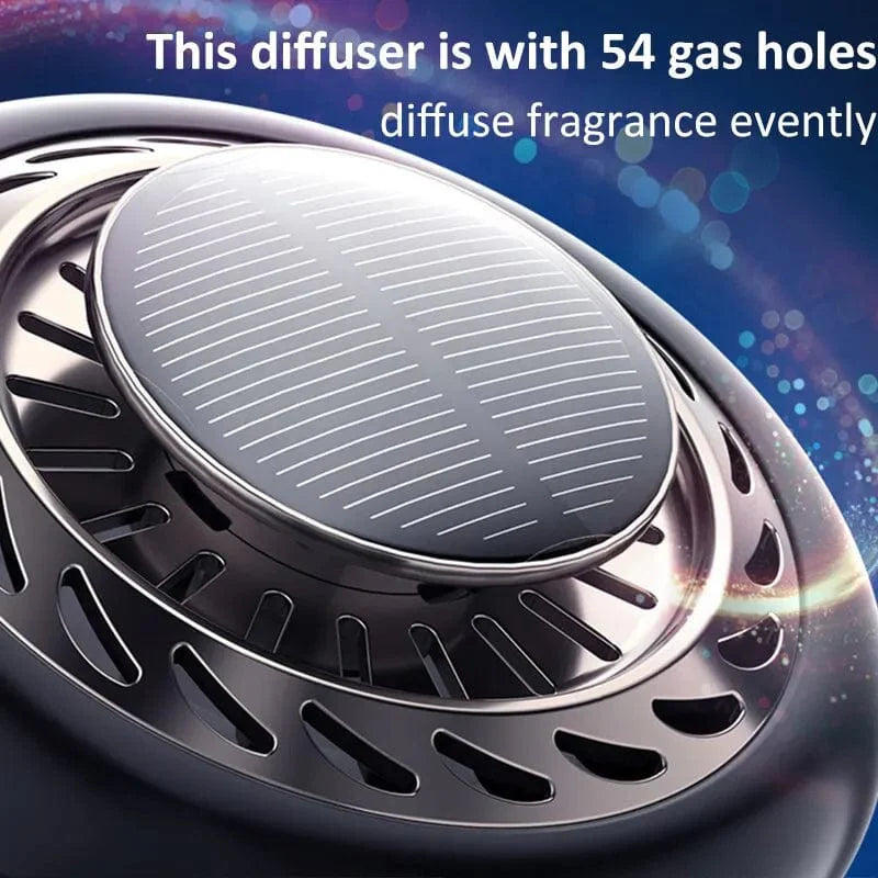 SearchFindOrder red Solar Spin Fresh Breeze Innovative UFO Car Air Purifier with Long-Lasting Fragrance