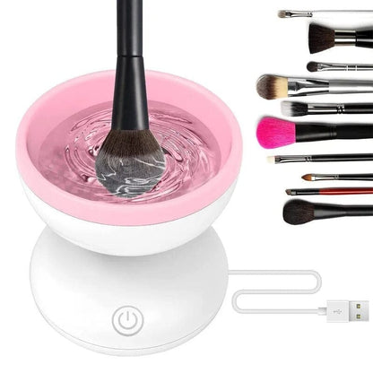 SearchFindOrder white Sparkle Clean Pro USB-Powered Automatic Makeup Brush Cleaner for Women