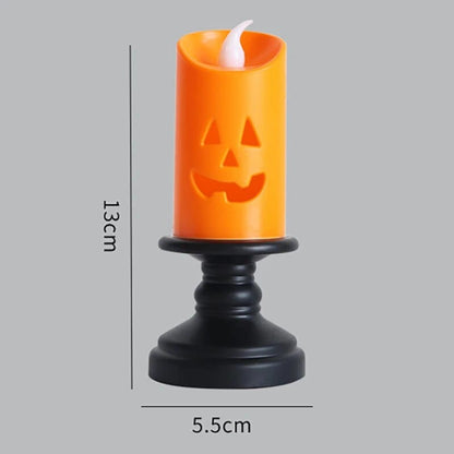 Halloween Spider Tea Lights, Novelty LED Flameless Candle Holder Light Spooky Spider, Battery Operated Orange Tea Lights for Halloween Party, Table, Home Decor - Smart Shop (Online Store for wise shoppers) )