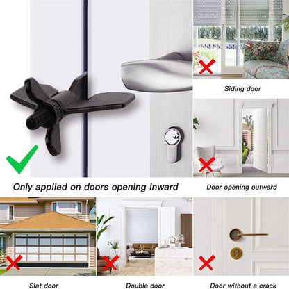 Stainless Steel Butterfly Portable Travel Door Stopper Lock - Smart Shop (Online Store for wise shoppers) 