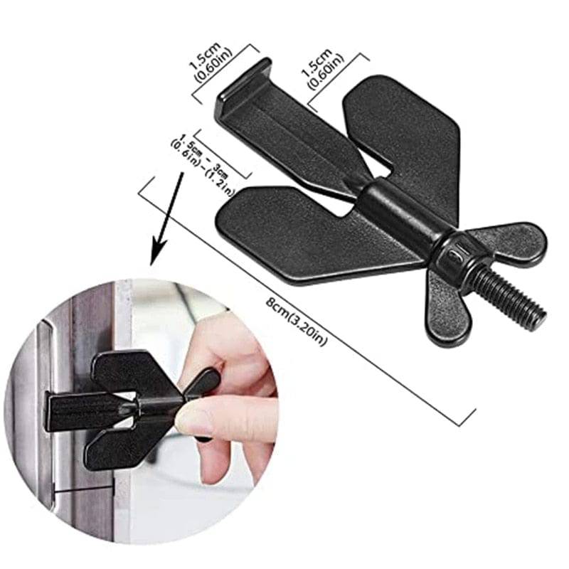 Stainless Steel Butterfly Portable Travel Door Stopper Lock - Smart Shop (Online Store for wise shoppers) 