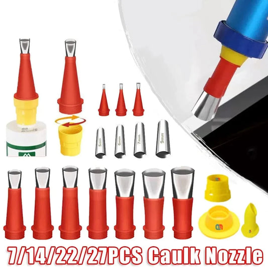 SearchFindOrder 7PCS Stainless Steel Caulk Nozzle Applicator