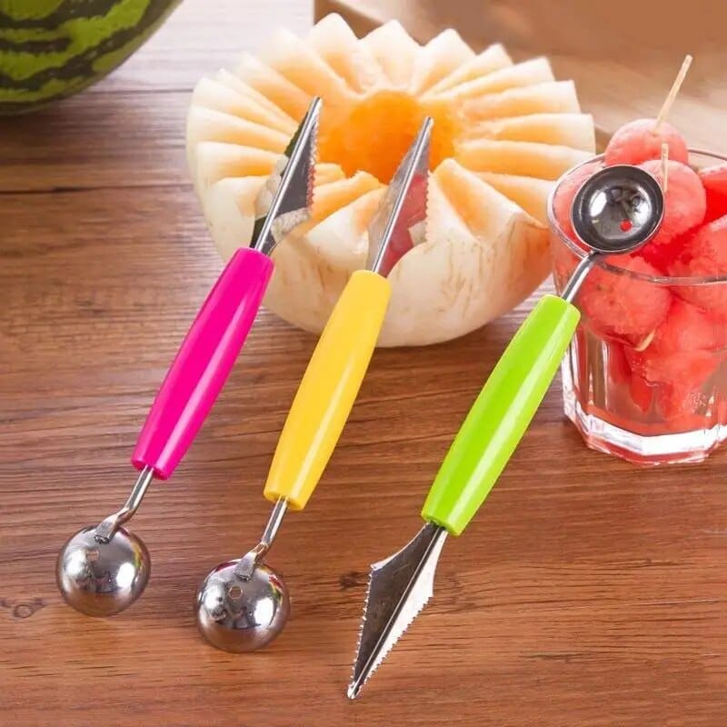 Stainless Steel Effortless Fruit Pit Remover and Peeler