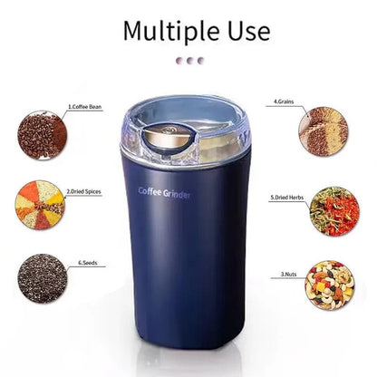 SearchFindOrder White / us Stainless Steel Electric Kitchen Grinder for Nuts, Beans, and Grains