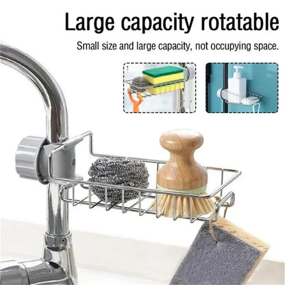 Stainless Steel Faucet Storage Rack