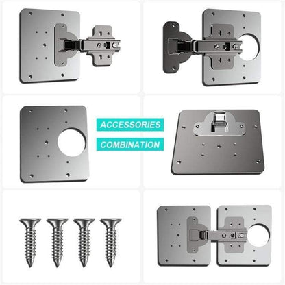 Stainless Steel Plate Hinge Repair Kit (4 Piece Set) - Smart Shop (Online Store for wise shoppers) 