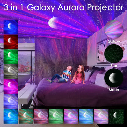 Starry Sky Universe Night Light LED Projector with White Noise