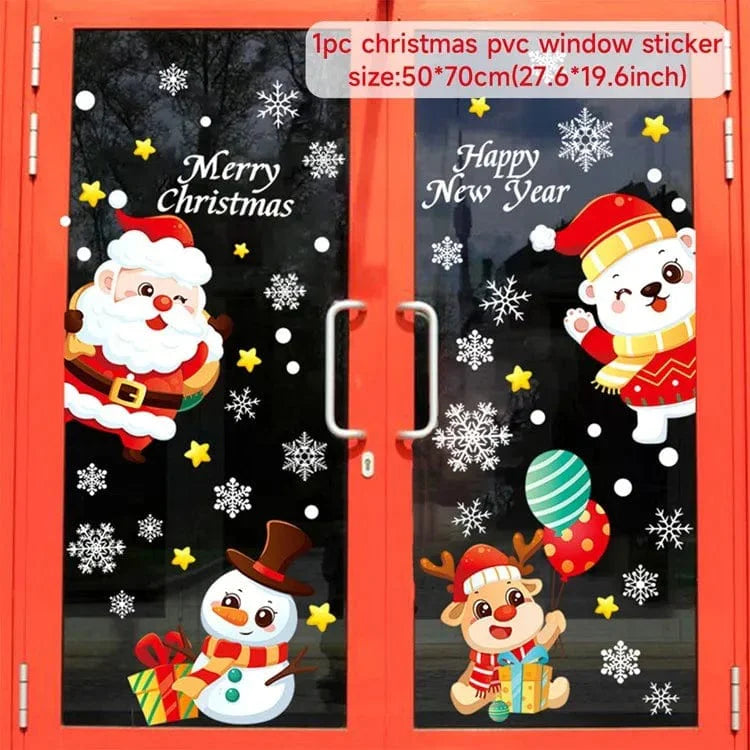 SearchFindOrder sticker 27 Festive Elegance 2023 Holiday Window Decals Christmas Cheer & New Year Joy Decor Set