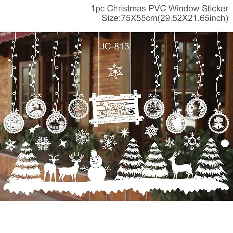 SearchFindOrder sticker 31 Festive Elegance 2023 Holiday Window Decals Christmas Cheer & New Year Joy Decor Set