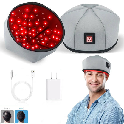 SearchFindOrder US PLUG Stress-Relieving LED Cap for Hair Loss Prevention