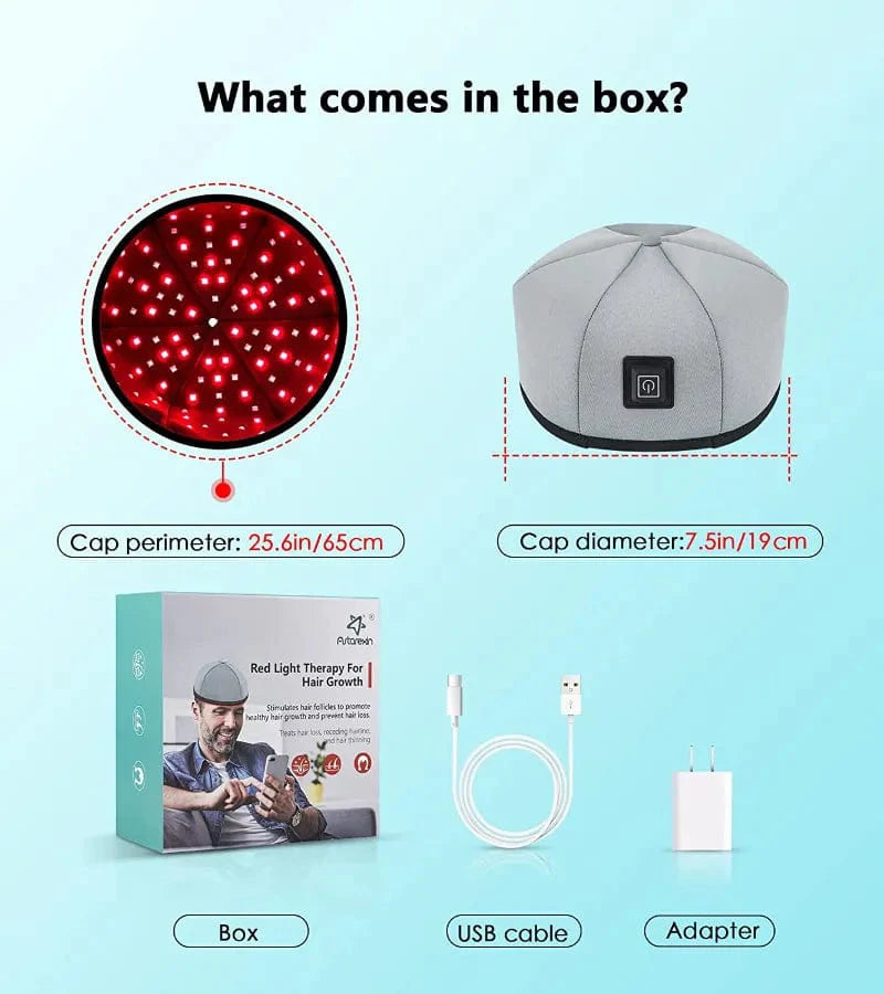 Laser Therapy Cap for Hair Regrowth, Red Light Therapy for Hair Growth, Full Scalp Treatment to Reverse Thinning Hair while growing Denser, Fuller Hair, Laser Hair Loss Treatments for Men & Women