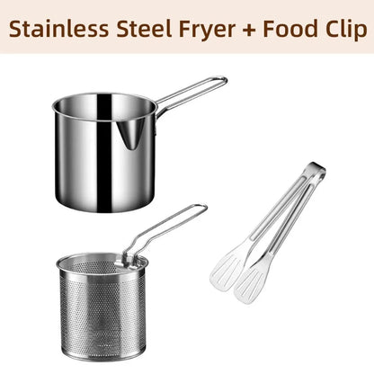 Kitchen Deep Frying Pot 304 Stainless Steel