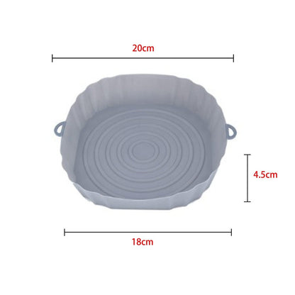 SearchFindOrder Style D White Air Fryer Silicone Baking Tray Liner