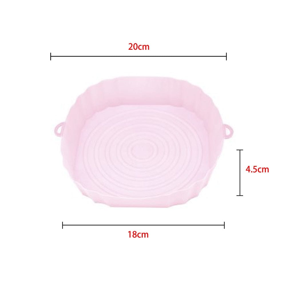 SearchFindOrder Style A Pink Air Fryer Silicone Baking Tray Liner