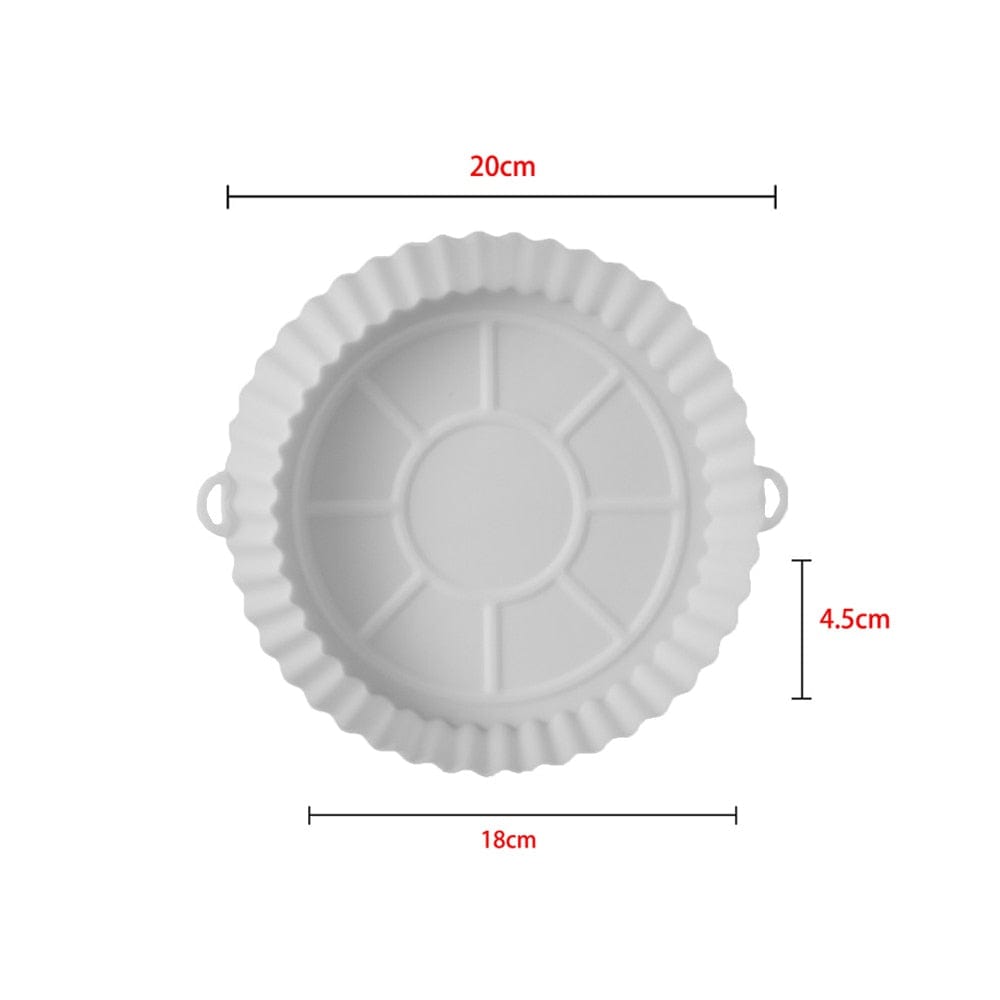 SearchFindOrder Style B White Air Fryer Silicone Baking Tray Liner