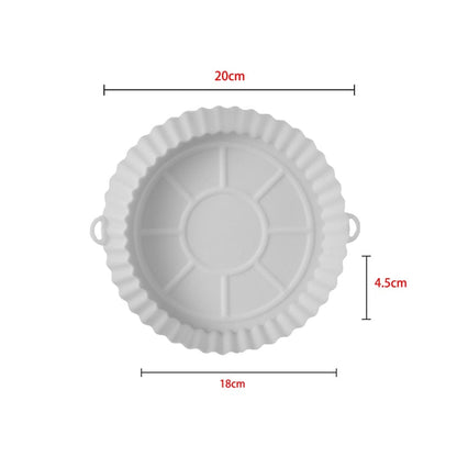 SearchFindOrder Style B White Air Fryer Silicone Baking Tray Liner