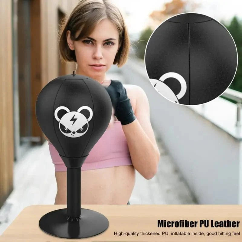 Desktop Punching Bag - Suctions to Your Desk, Heavy Duty Stress Relief Boxing Bag, Funny Office Gifts for Boss or Coworker