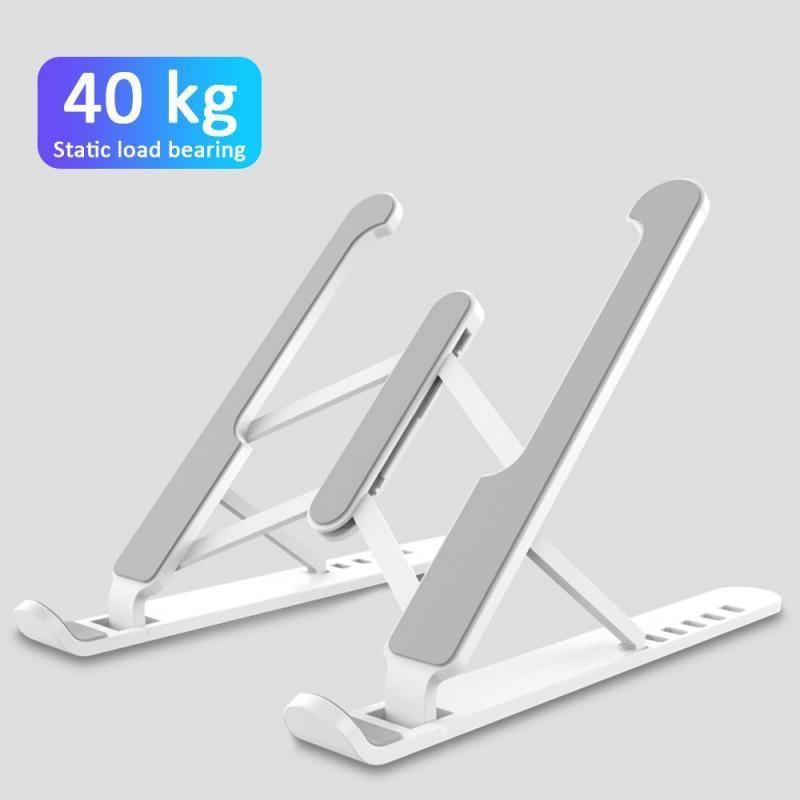 SearchFindOrder specialSFO Silver Aluminum Laptop Stand Portable Foldable Non-Slip Aluminum Laptop Stand