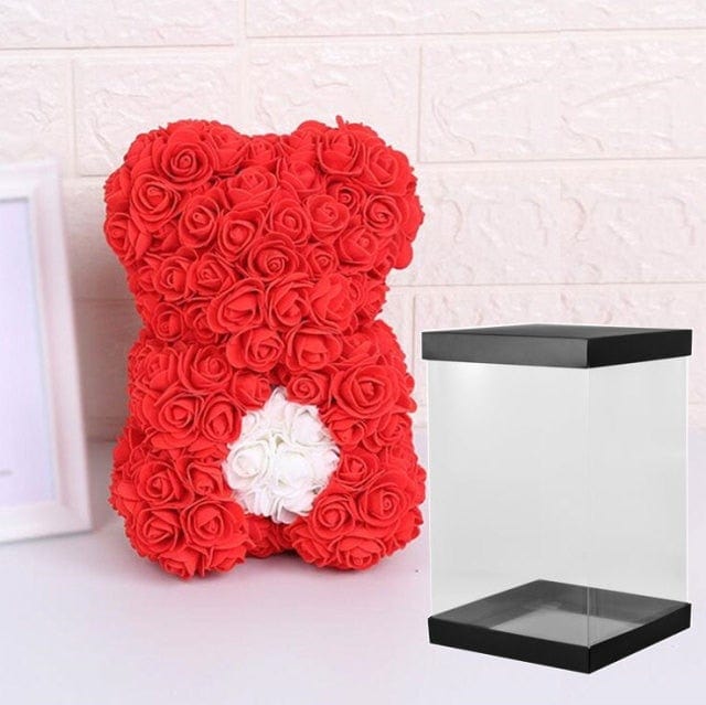 SearchFindOrder White Red With Box & LED The Rose Bear