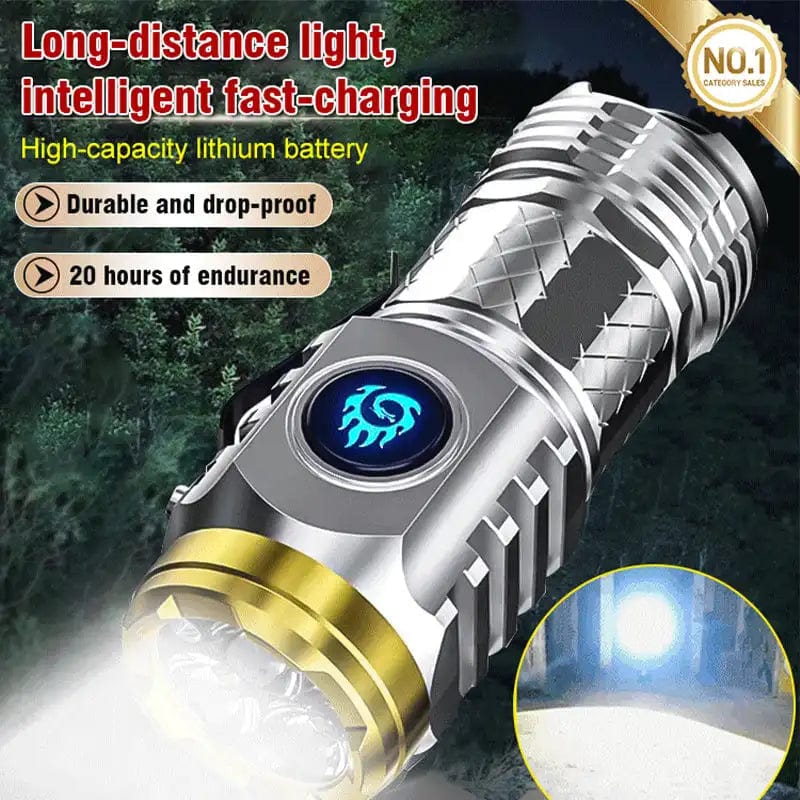 SearchFindOrder Black / CHINA Three-Eyed Powerful EDC Flashlight