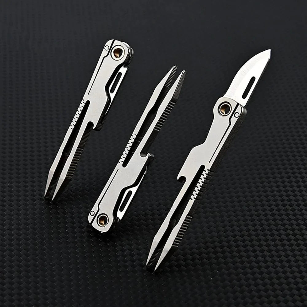 Titanium Tweezer Knife Multifunctional Tool for All-Day Use