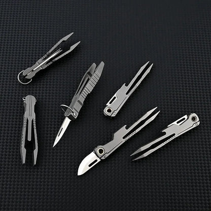 Titanium Tweezer Knife Multifunctional Tool for All-Day Use