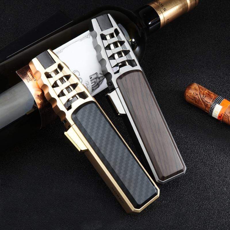 SearchFindOrder Black Gold Turbo Jet Torch Lighter