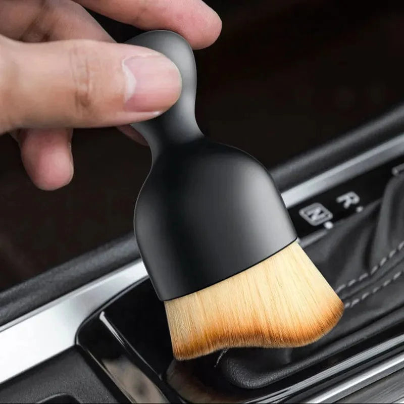 SearchFindOrder 1pc-OPP Ultimate AutoCare Interior Precision Cleaning Brush Kit for Center Console, Air Conditioning Outlets, and Car Cleaning Accessories with Microfiber Bristles and Ergonomic Design