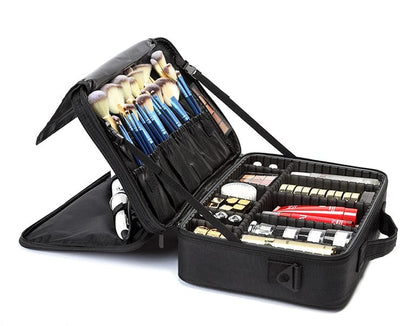 Ultimate Glam Travel Companion: Deluxe Cosmetic Voyage Organizer