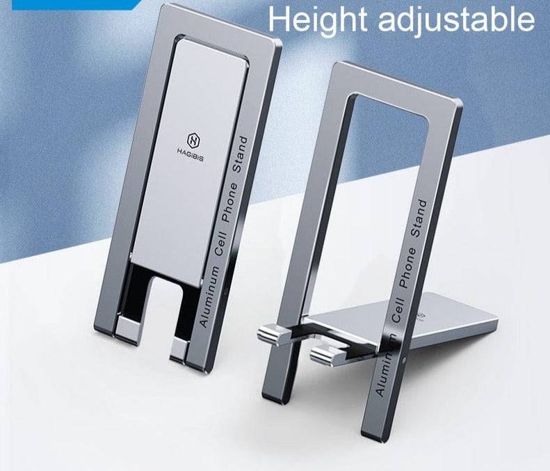 SearchFindOrder Upgrade Gray Ultra Slim Portable Light Weight Aluminum Foldable Mobile Phone Stand