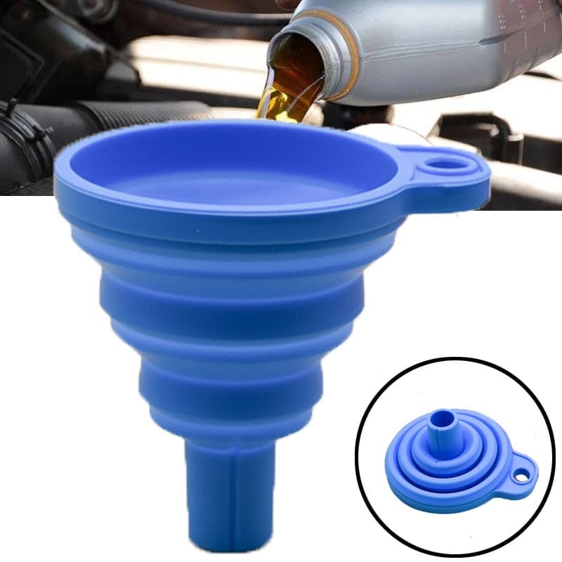 SearchFindOrder Small / Black Universal Foldable Car Funnel