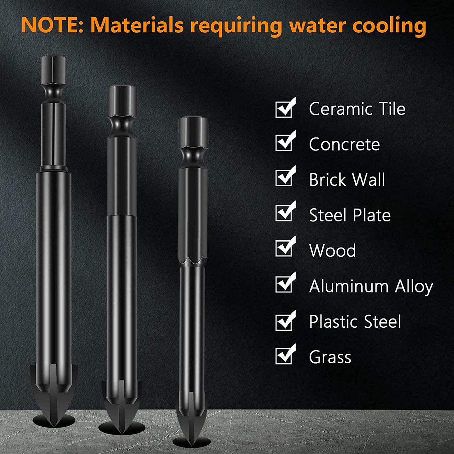 Tungsten Carbide Hex Shank Drill Bits Set