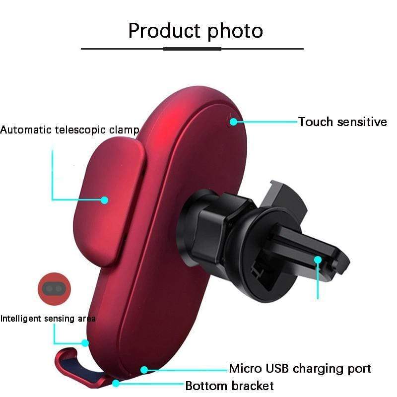 Smart 360° Rotating Auto-Clamping Fast Wireless Car Phone Charger - Smart Shop (Online Store for wise shoppers) 