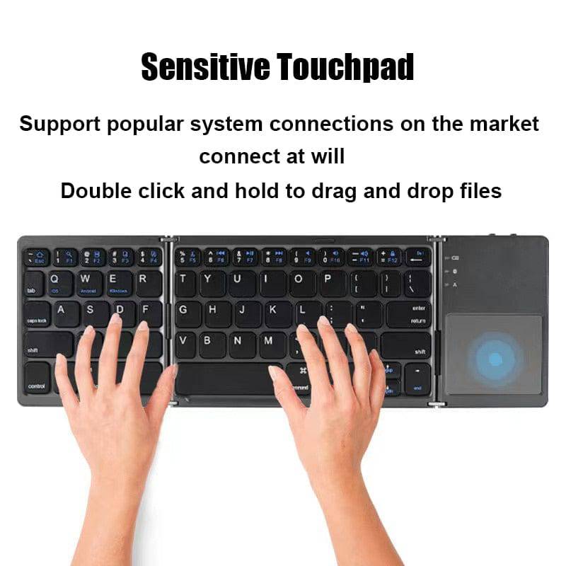 Universal Mini Foldable Wireless Keyboard with Touchpad - Smart Shop (Online Store for wise shoppers) 