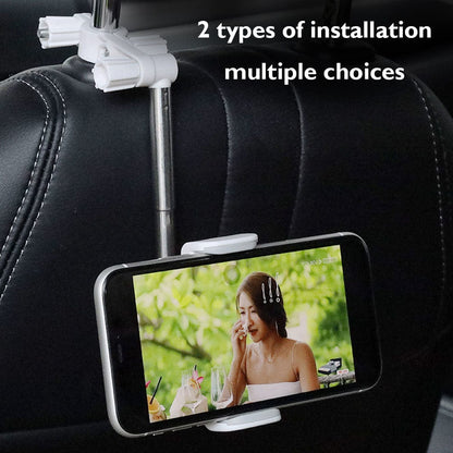 Telescopic 360° Rotation Phone & GPS Rearview Mirror Holder