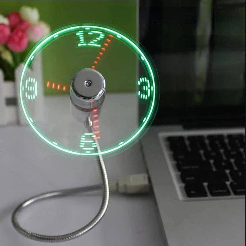 USB Fan Time And Temperature Display Clock - Smart Shop (Online Store for wise shoppers) 