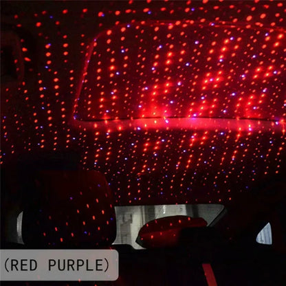 USB LED Interior Car Ceiling Star Night Light