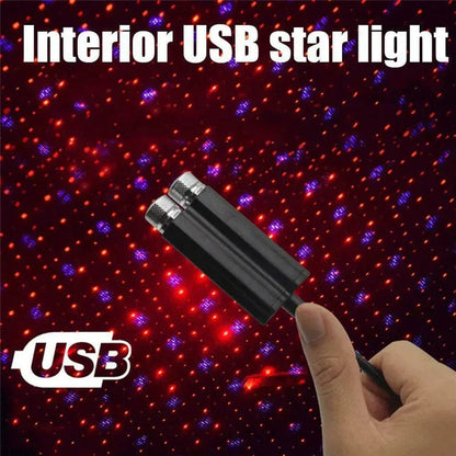 SearchFindOrder Purple blue USB LED Car Roof Star Light Interior