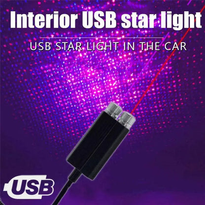 USB LED Interior Car Ceiling Star Night Light