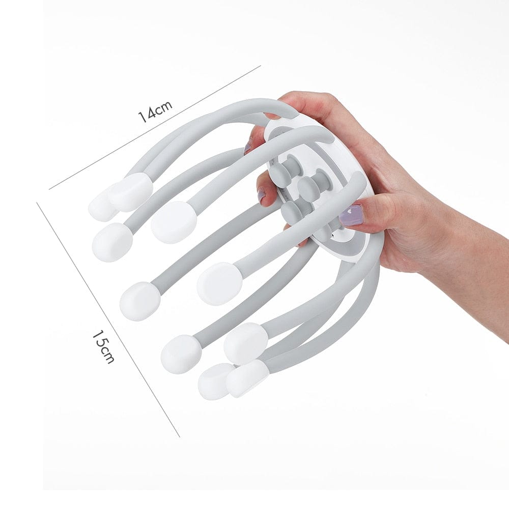 Octopus Hands-Free Head & Scalp Massager with 4 Vibration Modes