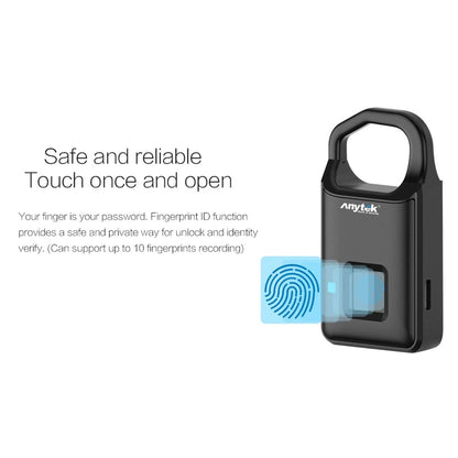 Smart USB Rechargeable Waterproof Fingerprint Padlock - Smart Shop (Online Store for wise shoppers) 