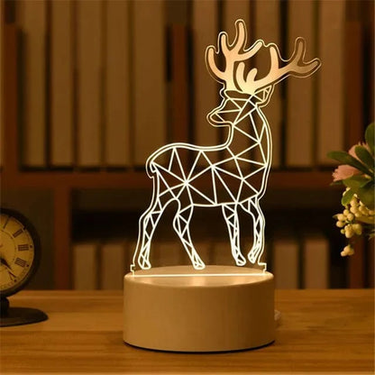 SearchFindOrder USB Warm White / zhuanjie 3D Acrylic LED Lamp with Romantic Love Design for Home