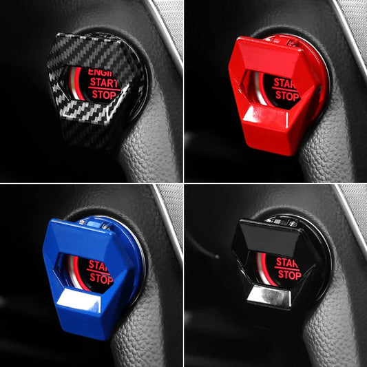 SearchFindOrder carbon Vehicle Start-Stop Button Decorative Cover – Elevate Your Car Interior with Style