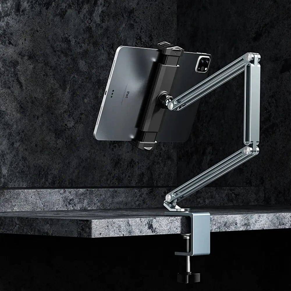 SearchFindOrder Silver Versatile Alloy Tablet Stand for Desks